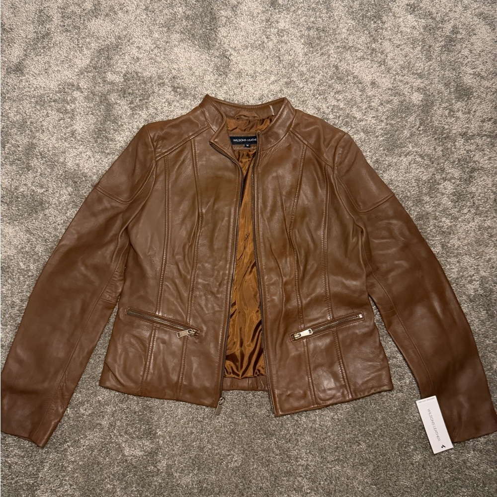 Wilsons Leather Brown Women's Leather Jacket